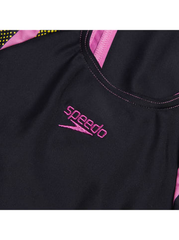 Speedo Badpak "Eco Print" zwart/lichtroze/geel