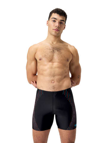 Speedo Kąpielówki "Eco Tech" w kolorze czarno-pomarańczowo-błękitnym