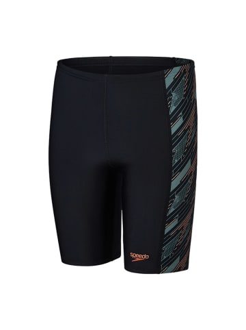 Speedo Kąpielówki "Eco H-Boom" w kolorze czarno-pomarańczowo-oliwkowym
