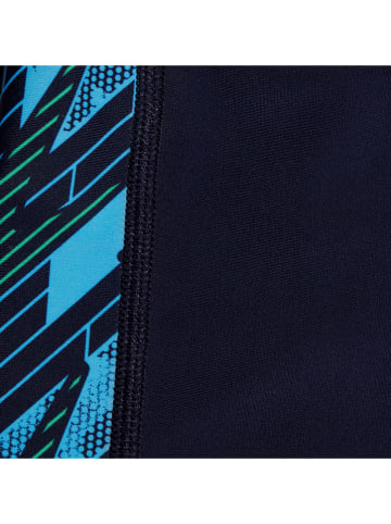 Speedo Badehose "Eco H-Boom" in Dunkelblau/ Hellblau/ Grün