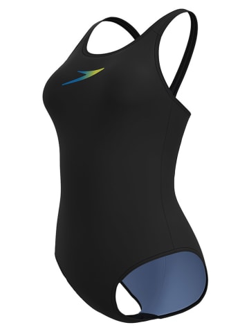Speedo Badpak "Placement" zwart/blauw