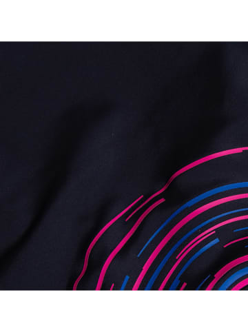 Speedo Badeanzug "Eco Placement" in Dunkelblau/ Pink