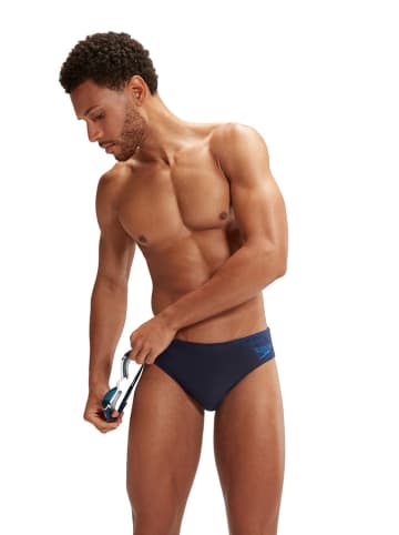 Speedo Badehose "Eco Medley" in Dunkelblau/ Blau