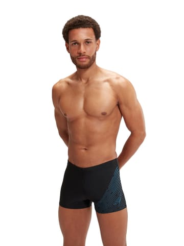 Speedo Badehose "Eco Medley" in Schwarz/ Blau