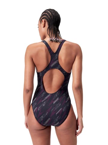 Speedo Badpak "Eco+ H-Bloom" zwart/roze/grijs