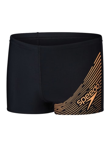 Speedo Kąpielówki "Eco Medley" w kolorze czarno-pomarańczowym