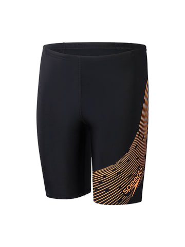 Speedo Kąpielówki "Eco Medley" w kolorze czarno-pomarańczowym