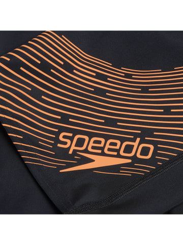 Speedo Kąpielówki "Eco Medley" w kolorze czarno-pomarańczowym