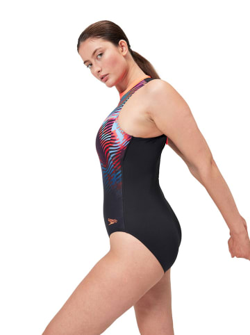 Speedo Badeanzug "Eco+ Print" in Dunkelblau