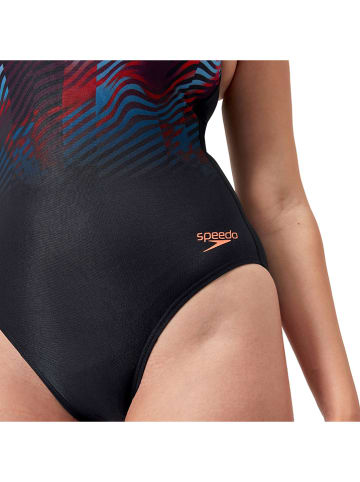 Speedo Badeanzug "Eco+ Print" in Dunkelblau