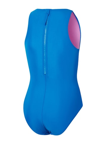 Speedo Strój kąpielowy "Eco Print" w kolorze niebieskim ze wzorem
