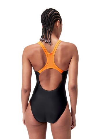 Speedo Badpak "Eco Medley" zwart/oranje