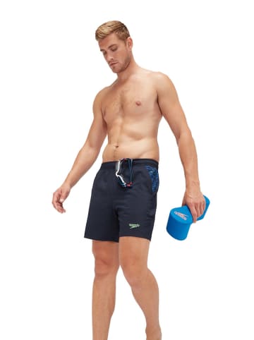 Speedo Badeshorts "Eco Xpress" in Dunkelblau/ Hellblau