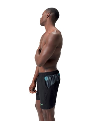 Speedo Zwemshorts "Eco Xpress" zwart/lichtblauw