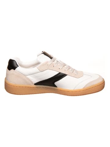 Marc O'Polo Shoes Leder-Sneakers in Schwarz/ Beige/ Weiß