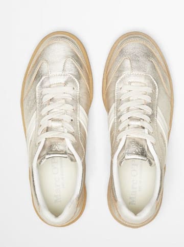Marc O'Polo Shoes Leder-Sneakers in Silber