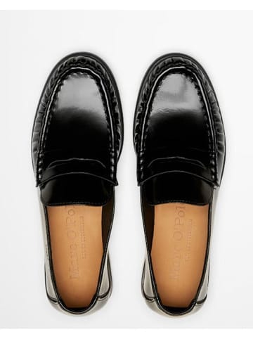 Marc O'Polo Shoes Leren mocassins zwart