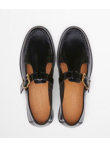 Marc O'Polo Shoes Leren mocassins zwart