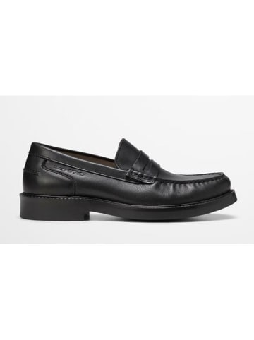 Marc O'Polo Shoes Skórzane mokasyny w kolorze czarnym