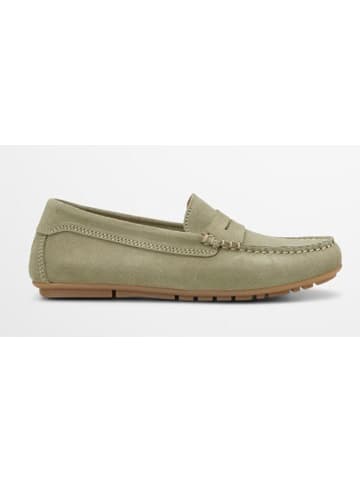 Marc O'Polo Shoes Leder-Slipper in Khaki