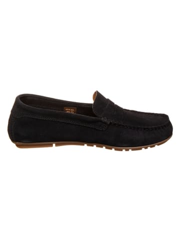 Marc O'Polo Shoes Skórzane slippersy w kolorze granatowym