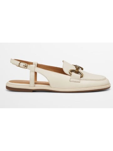Marc O'Polo Shoes Leder-Slingballerinas in Creme