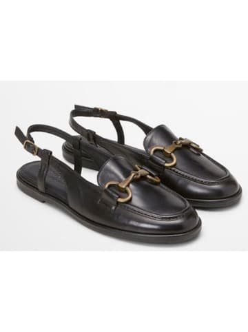 Marc O'Polo Shoes Leder-Slingballerinas in Schwarz