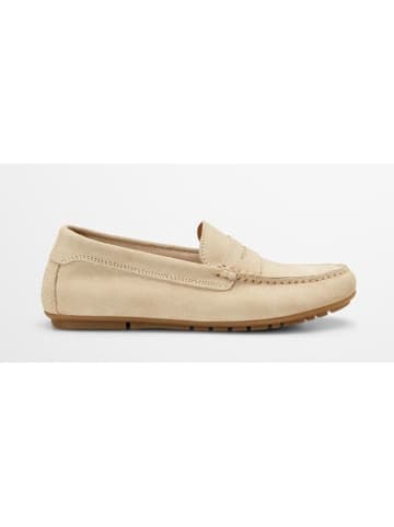 Marc O'Polo Shoes Skórzane slippersy w kolorze beżowym