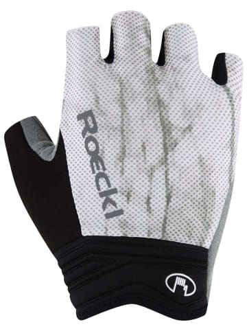 Roeckl Fahrradhandschuhe "Ischia" in Weiß/ Schwarz