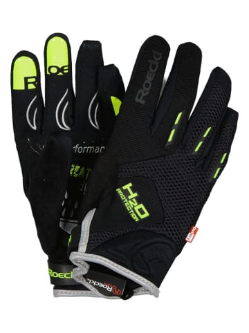 Roeckl Fahrrad-Handschuhe in Schwarz/ Gelb