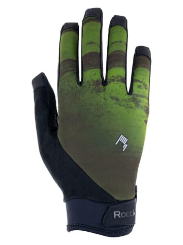 Roeckl Fahrradhandschuhe "Montan" in Grün/ Schwarz