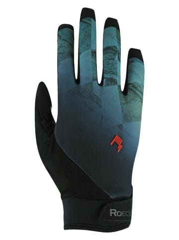 Roeckl Fahrradhandschuhe "Montan" in Schwarz/ Blau