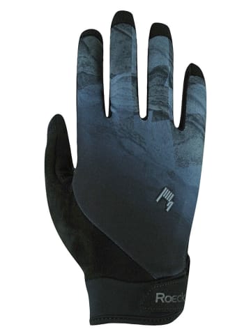 Roeckl Fahrradhandschuhe "Montan" in Schwarz/ Blau
