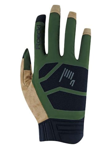 Roeckl Fietshandschoenen "Murnau" groen/beige
