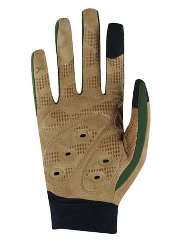 Roeckl Fahrradhandschuhe "Murnau" in Grün/ Beige