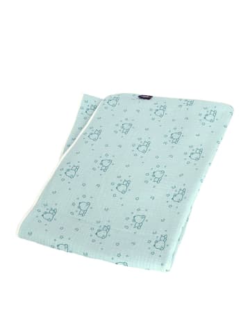Sterntaler Babydecke "Kleiner Bär" in Hellblau - (L)120 x (B)120 cm