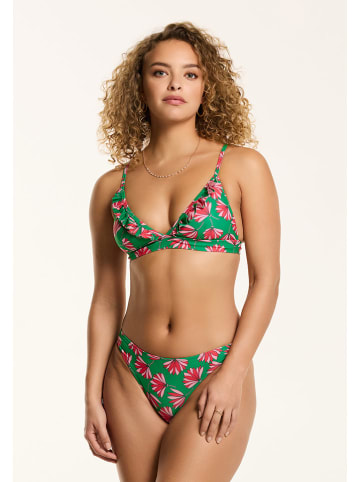 SHIWI Bikini "Beau" w kolorze zielono-różowym