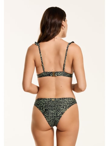 SHIWI Bikini "Bobby" in Grün/ Schwarz