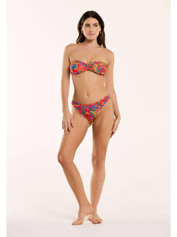 SHIWI Bikini "Zoe" w kolorze pomarańczowym ze wzorem