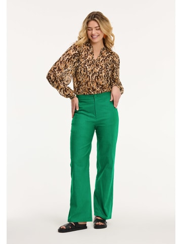 SHIWI Bluse "Isa" in Hellbraun/ Braun