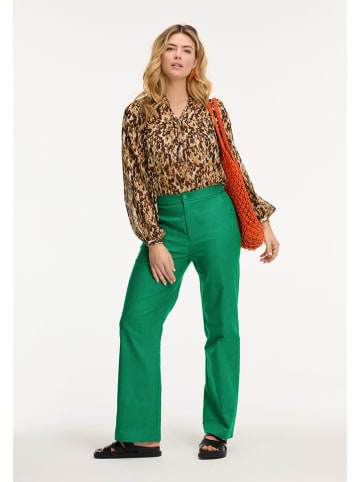 SHIWI Bluse "Isa" in Hellbraun/ Braun