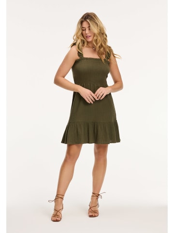 SHIWI Sukienka "Bora Bora" w kolorze khaki