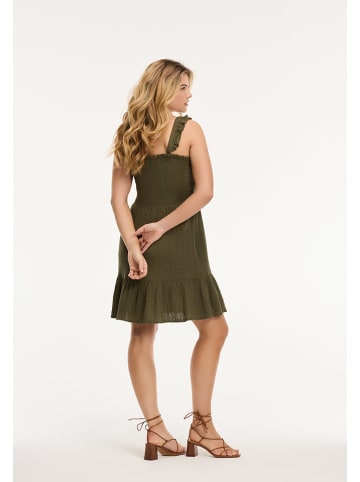 SHIWI Sukienka "Bora Bora" w kolorze khaki