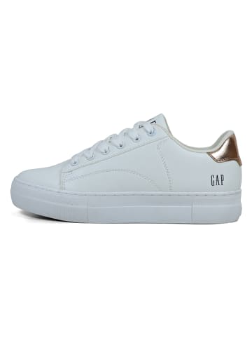 GAP Sneakersy "Portland" w kolorze złoto-białym