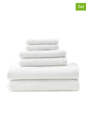 Ellos Home 6-delige handdoekenset "Elise" wit