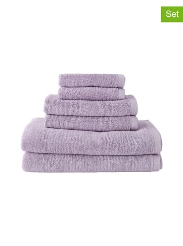 Ellos Home 6-delige handdoekenset "Elise" paars