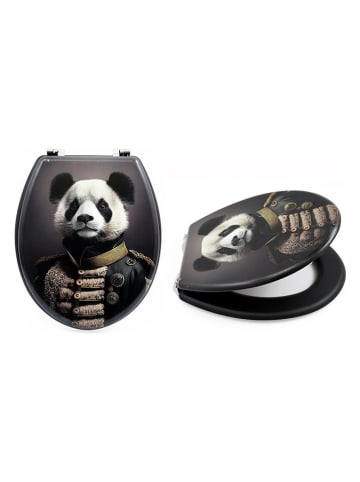 SiL Interiors WC-Sitz "Panda" in Schwarz