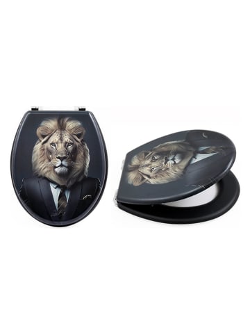 SiL Interiors WC-Sitz "Lion" in Schwarz