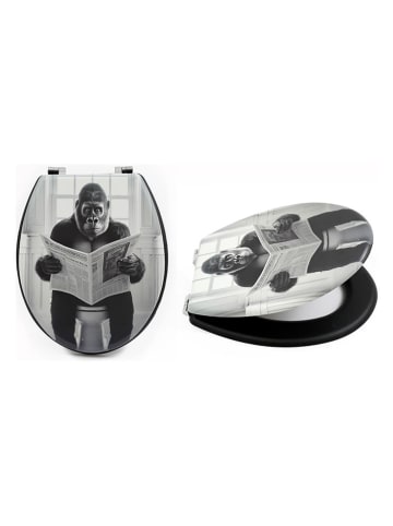 SiL Interiors WC-Sitz "Gorilla" in Schwarz