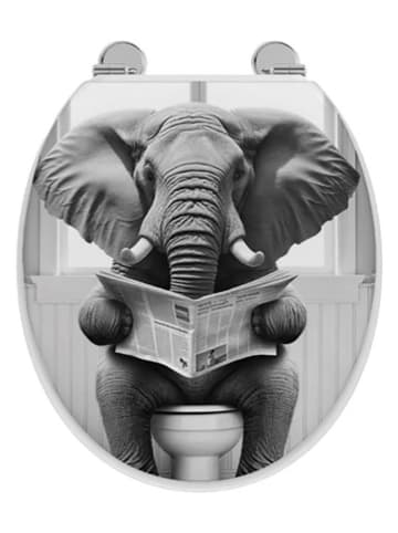 SiL Interiors Deska WC "Elephant" w kolorze czarnym